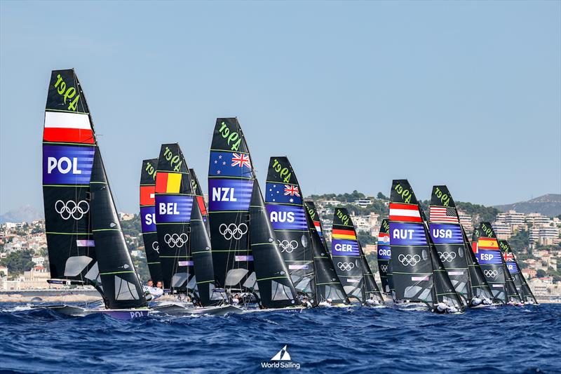 Mens Skiff fleet (49er) - Marseille - Paris2024 Olympic Regatta - July 30, 2024 - photo © World Sailing / Sander van der Borch
