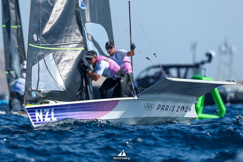 Isaac McHardie and William McKenzie (NZL) - 49er - Marseille - Paris2024 Olympic Regatta - August 1, 2024 - photo © World Sailing / Lloyd Images