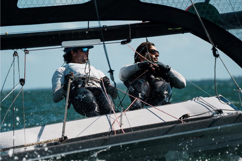 Nic Muller and Mac Agnese - 49er US Nationals photo copyright Salty Brother / www.saltybrother.com taken at Miami Yacht Club and featuring the 49er class