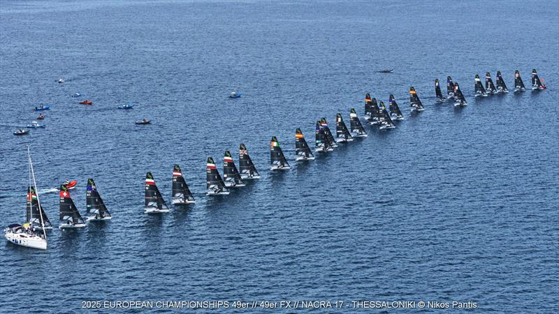 2025 49er, 49erFX, and Nacra 17 European Championships Day 3 - photo © Nikos Pantis