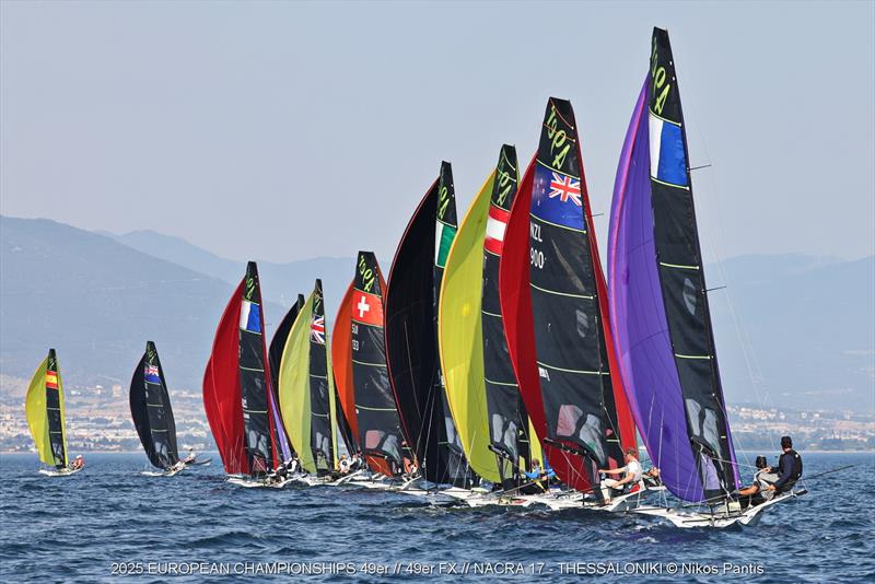 2025 49er, 49erFX, and Nacra 17 European Championships Day 3 - photo © Nikos Pantis
