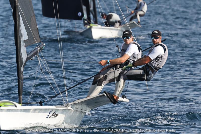 2025 49er, 49erFX, and Nacra 17 European Championships Day 3 - photo © Nikos Pantis