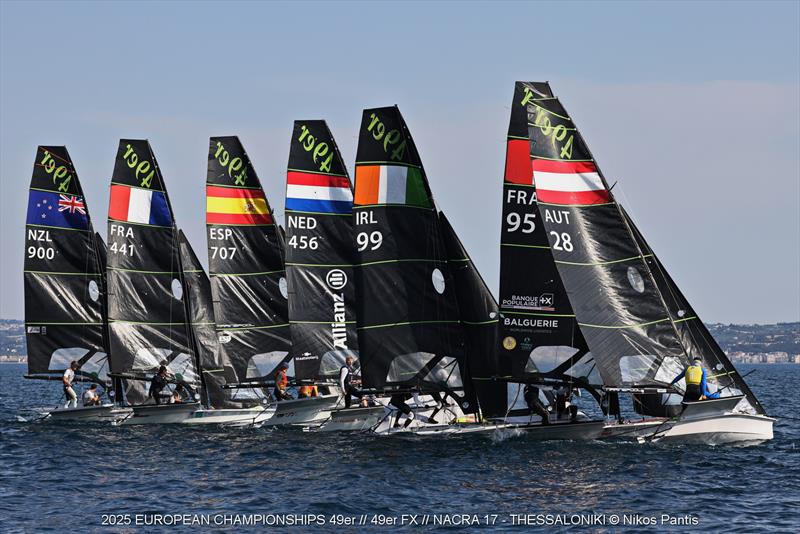 2025 49er, 49erFX, and Nacra 17 European Championships Day 3 - photo © Nikos Pantis
