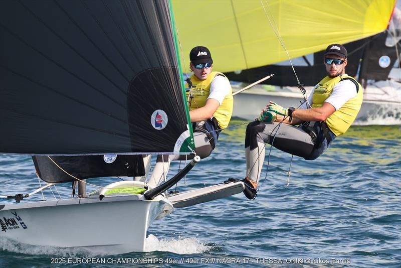 2025 49er, 49erFX, and Nacra 17 European Championships Day 4 - photo © Nikos Pantis