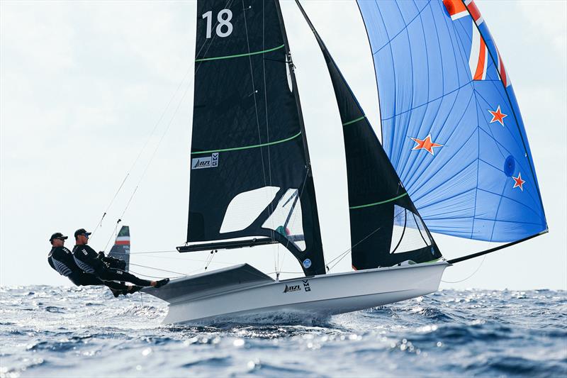Isaac McHardie William Mckenzie (NZL) - 49er World Championships - Sardinia - October 2025 photo copyright Sailing Energy taken at Circolo della Vela Sicilia and featuring the 49er class