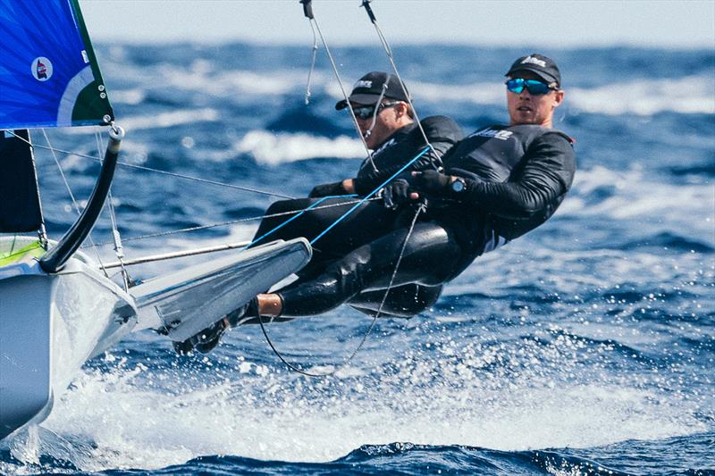  Isaac McHardie William Mckenzie (NZL)  - 49er World Championships - Sardinia - October 2025 photo copyright Sailing Energy taken at Circolo della Vela Sicilia and featuring the 49er class