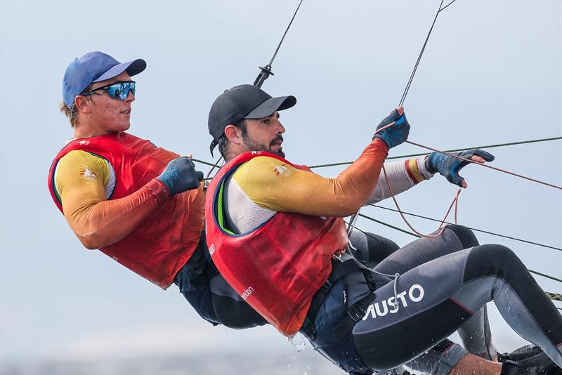 2025 49er, Fx, Nacra 17 Worlds, Cagliarir photo copyright Sailing Energy taken at  and featuring the 49er class