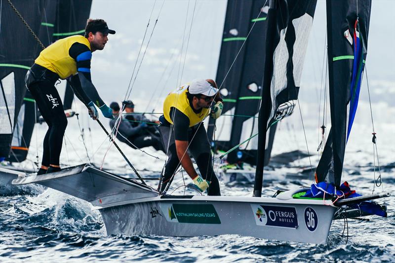 Harry Price Max Paul (AUS 25), 49er - 55th Trofeo Princesa Sofia Mallorca by FERGUS Hotels - Day 4 photo copyright Sailing Energy / Trofeo Princesa Sofía taken at Real Club Náutico de Palma and featuring the 49er class