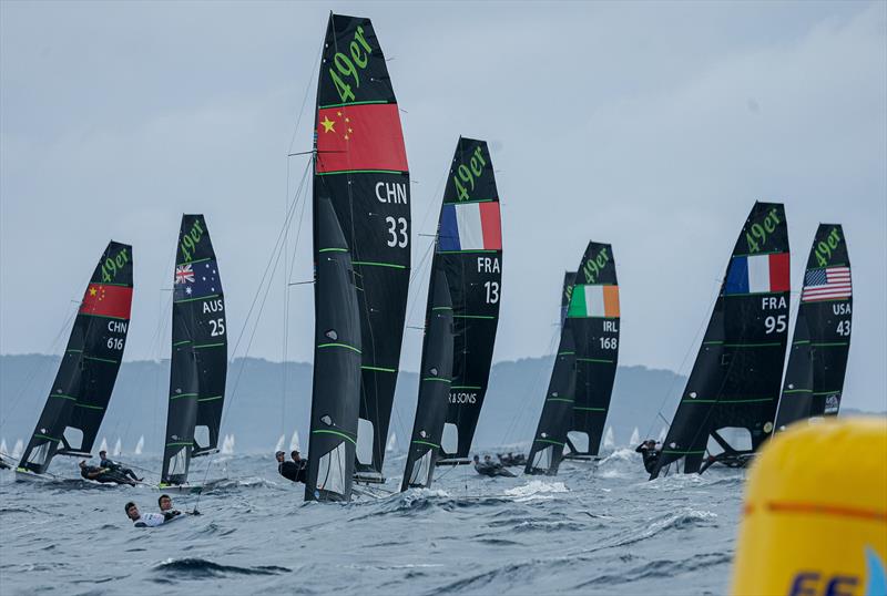 57th French Olympic Week in Hyères - Day 3 photo copyright Sailing Energy / French Olympic Week Hyères - TPM taken at COYCH Hyeres and featuring the 49er class