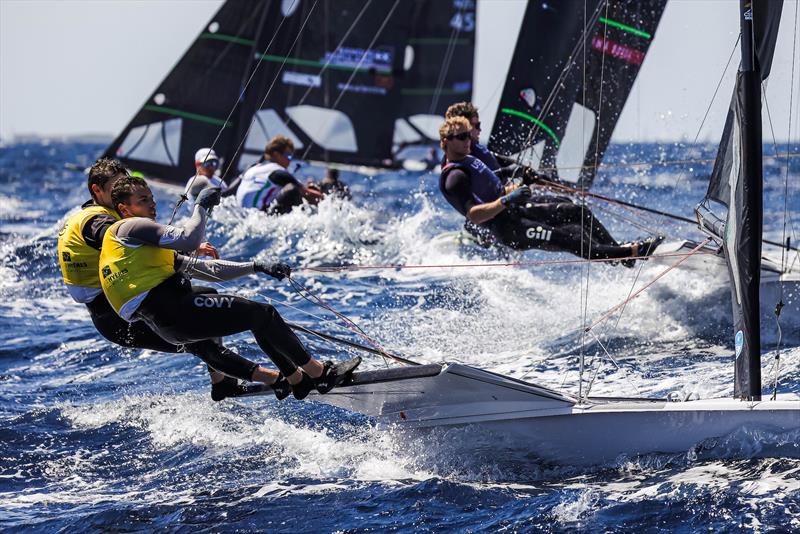 IRL 99 - Robert Dickson & Sean Waddilove on French Olympic Week Hyères Day 4 - photo © Sailing Energy / French Olympic Week Hyères - TPM