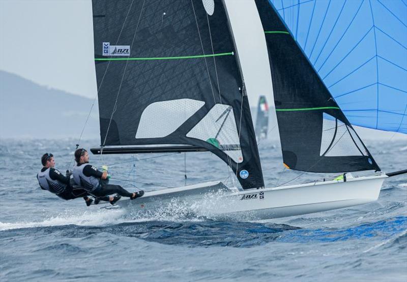 Mattias Coutts and Oscar Gunn (NZL) - 57th French Olympic Week in Hyères - Day 4 - photo © Sailing Energy / French Olympic Week Hyères - TPM