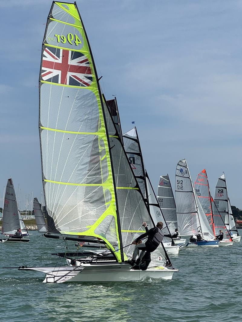 Race 1 start, Fast fleet, during the Warsash SC Club Championships photo copyright WSC Media Team taken at Warsash Sailing Club and featuring the 49er class