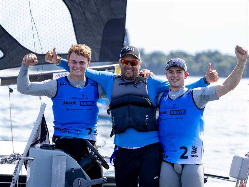 A strong-nerved victory in the 49er class at Kieler Woche: Joshua Richner and Nilo Schärer from Switzerland - photo © Felix Diemer / Kieler Woche