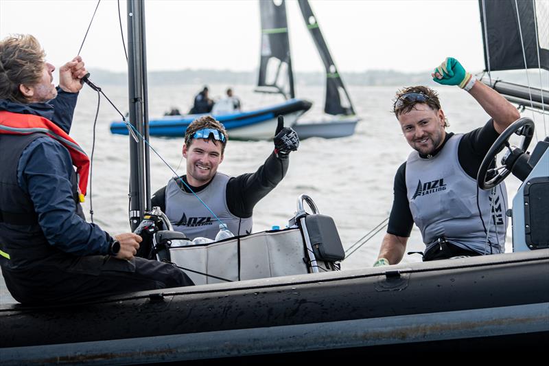 Mattias Coutts and Oscar Gunn (NZL) - 49er, 49er Fx and Nacra 17 Europeans Championships Day 2 - Eckernförde, Germany - July 8, 2026 - photo © 49er and Nacra 17 Sailing