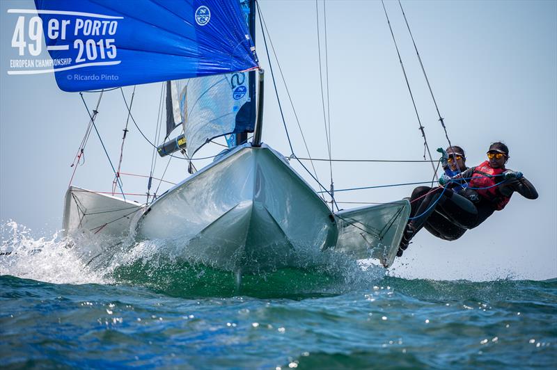 49er FX Europeans at Porto day 1 photo copyright Ricardo Pinto taken at Clube de Vela Atlântico and featuring the 49er FX class