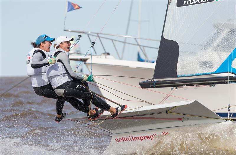 Giulia Conti and Francesca Clapcich win the 49erFX World Championship - photo © Matias Capizzano / www.capizzano.com