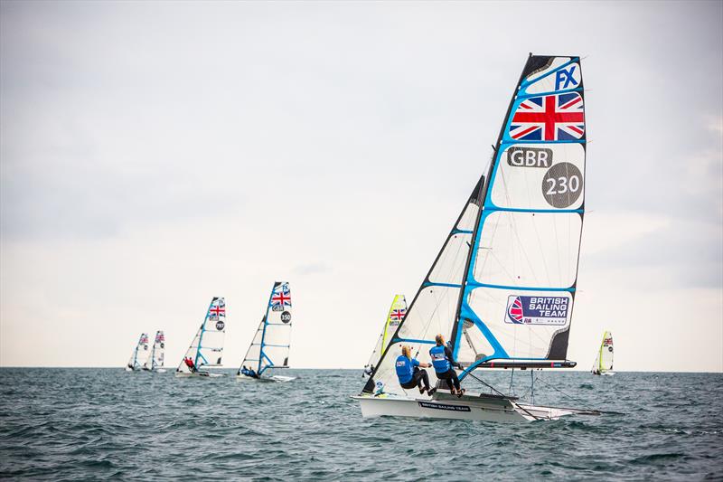 49er & 49erFX Nationals at the WPNSA photo copyright Alex Irwin / www.sportography.tv taken at Weymouth & Portland Sailing Academy and featuring the 49er FX class