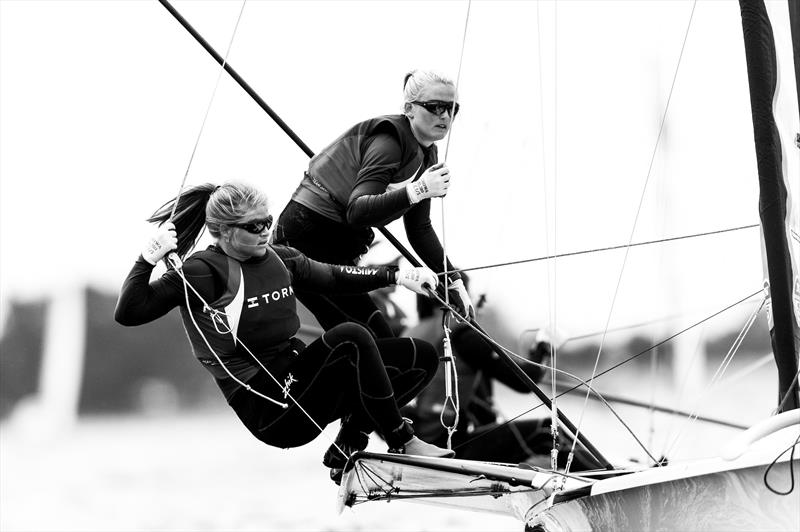 49er FX Europeans at Kiel day 4 - photo © Pedro Martinez / Sailing Energy