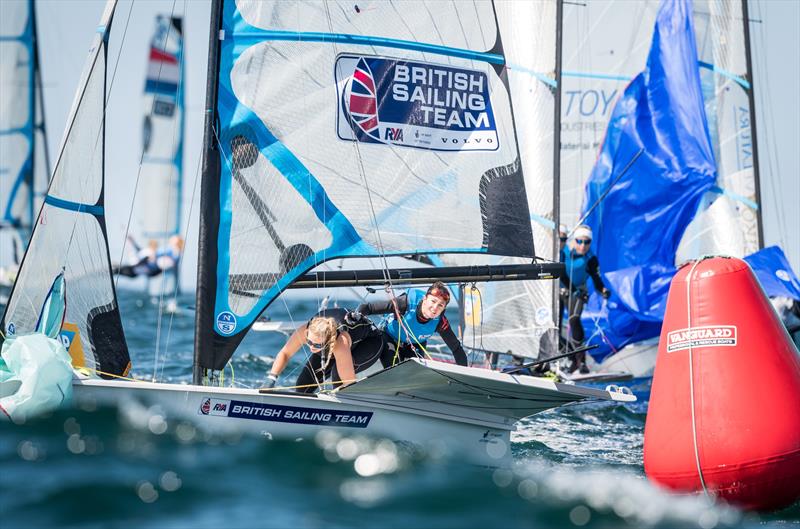 Big waves on day 4 of the 49er Worlds in Portugal photo copyright Ricardo Pinto taken at Clube de Vela Atlântico and featuring the 49er FX class