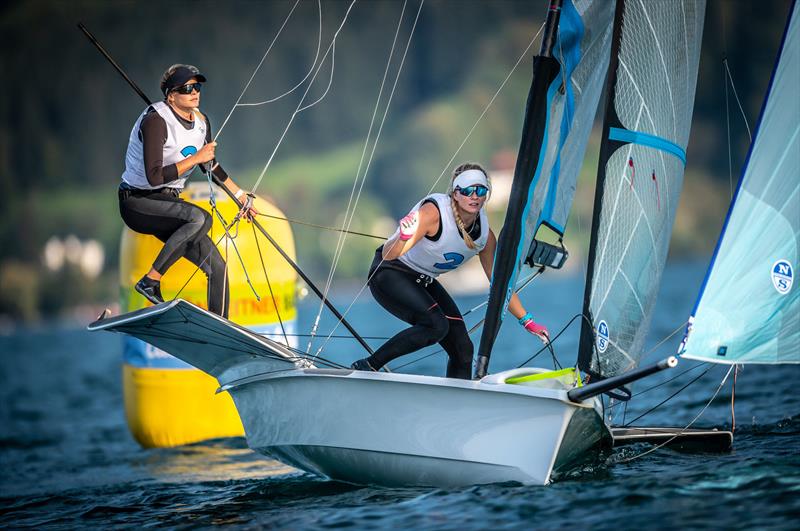 2020 Forward WIP 49er, 49erFX and Nacra 17 European Championship - Day 5 photo copyright Tobias Stoerkle taken at Union-Yacht-Club Attersee and featuring the 49er FX class
