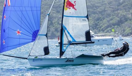 Alex Maloney and Molly Meech dominated the 49erFX at Sail Sydney photo copyright Robin Evans taken at Woollahra Sailing Club and featuring the 49er FX class