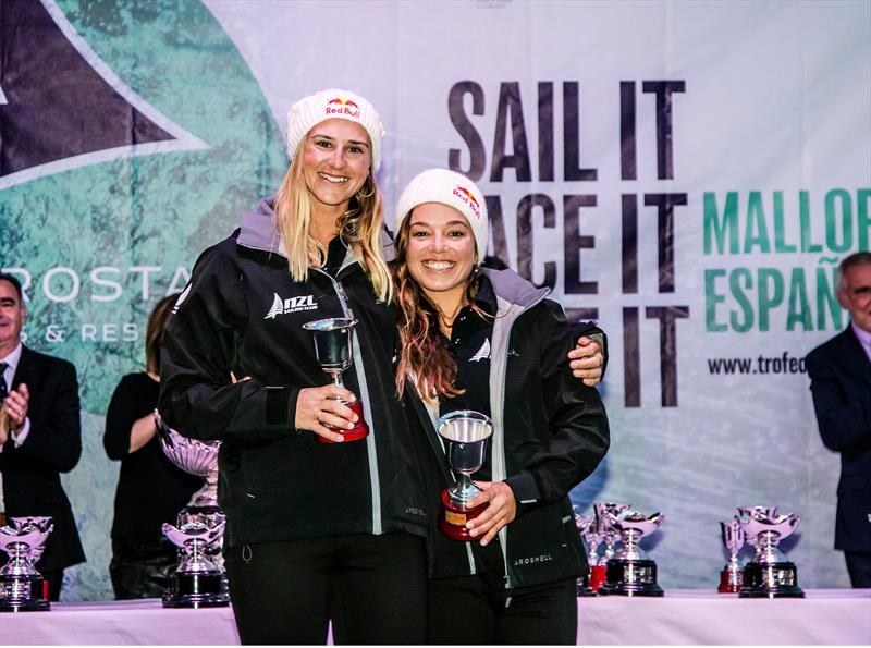 Molly Meech and Alex Maloney - 49erFX - Medal ceremony - 49th Trofeo Princesa Sofia Iberostar, April 7, 2018 - photo © Jesus Renedo / Sailing Energy / Trofeo Princesa Sofia IBEROSTAR