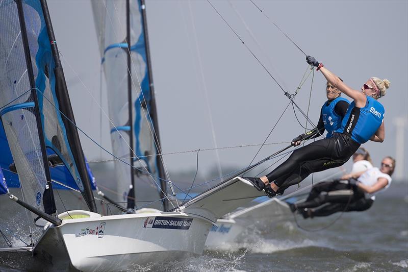 Charlotte DOBSON/Saskia TIDEY (GBR), 49erFX - 2018 Medemblik Regatta - Day 5 photo copyright Sander van der Borch taken at Royal Yacht Club Hollandia and featuring the 49er FX class