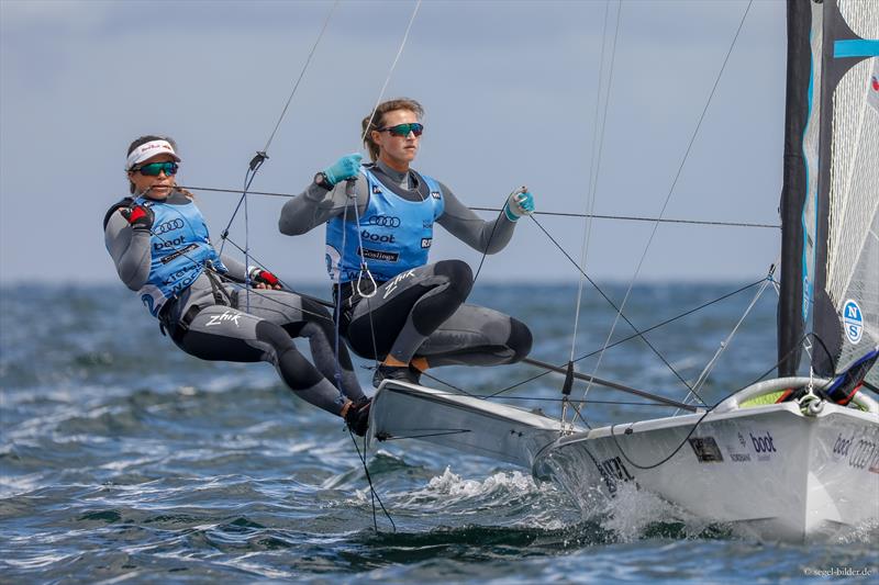 Molly Meech and Alex Maloney - 49erFX - Day 2, Kieler Woche 2018 - photo © Christian Beeck