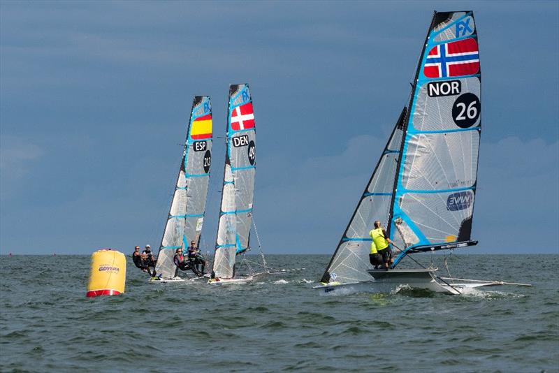 2018 49er, 49erFX and Nacra 17 European Championship - Day 4 photo copyright Drew Malcolm - www.drewmalcolm.com.au taken at  and featuring the 49er FX class