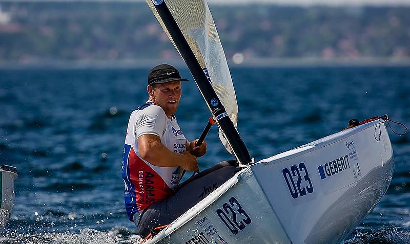 Josh Junior (NZL) - Finn- Day 7 - Hempel Sailing World Championships, Aarhus, Denmark, August 7, 2018 photo copyright Sailing Energy / World Sailing taken at  and featuring the 49er FX class