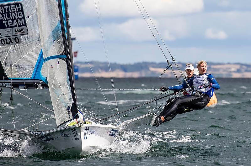 49er FX (GBR) - Day 11 - Hempel Sailing World Championships, Aarhus, Denmark, August 2018 photo copyright Sailing Energy / World Sailing taken at  and featuring the 49er FX class