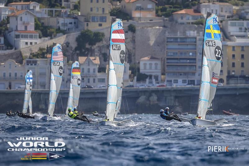 2018 49er, 49erFX & Nacra 17 Junior World Championships - photo © Pierick Jeannoutot