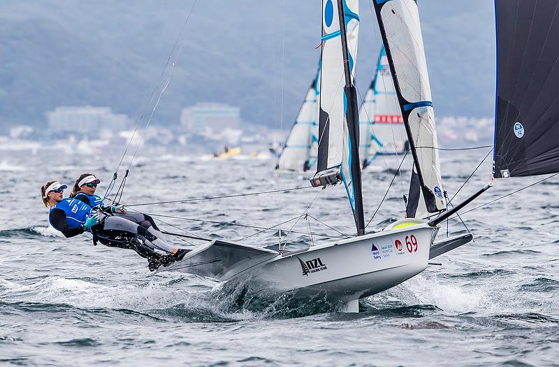  (NZL) - Sailing World Cup - Enoshima - Day 2 - September 12, 2018 photo copyright Jesus Renedo / Sailing Energy taken at  and featuring the 49er FX class