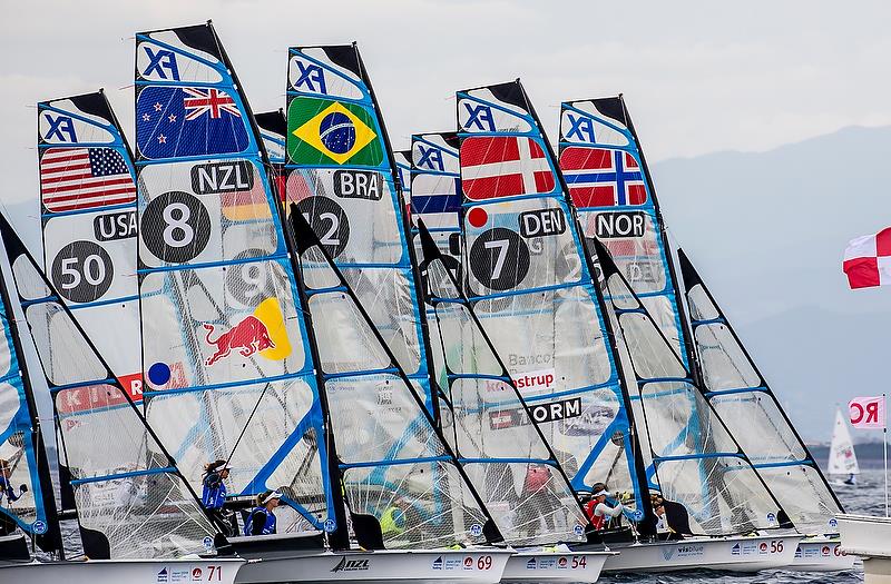  (NZL) - Sailing World Cup - Enoshima - Day 2 - September 12, 2018 photo copyright Jesus Renedo / Sailing Energy taken at  and featuring the 49er FX class