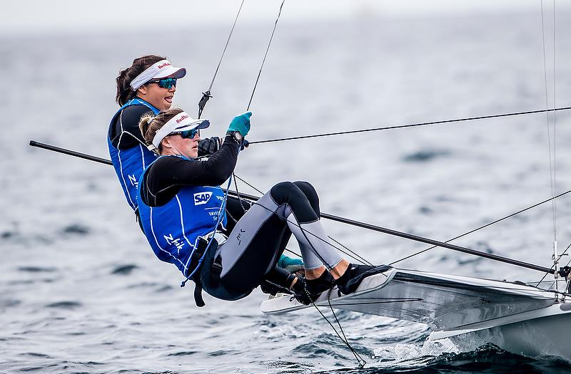  (NZL) - Sailing World Cup - Enoshima - Day 2 - September 12, 2018 photo copyright Jesus Renedo / Sailing Energy taken at  and featuring the 49er FX class