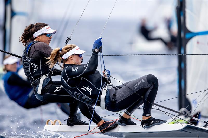 Alex Maloney and Molly Meech - 49erFX - NZL Sailing Team - Trofeo Princesa Sofia Iberostar - Day 3 - April 3, 2019 photo copyright Sailing Energy taken at Real Club Náutico de Palma and featuring the 49er FX class