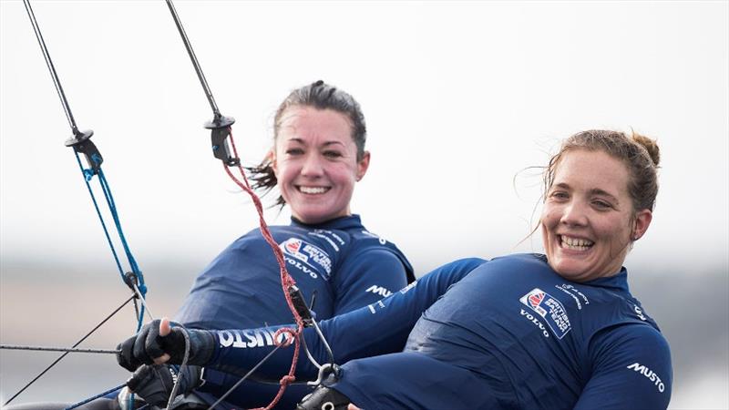 49erFX crew Sophie Weguelin and Sophie Ainsworth photo copyright Lloyd Images taken at Real Club Náutico de Palma and featuring the 49er FX class