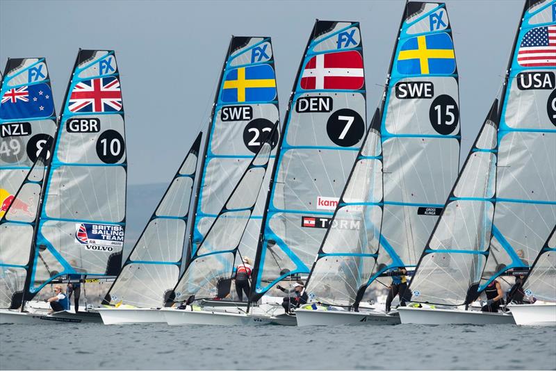 Start - Day 7 - European 49er FX Championships  - Weymouth, May 19,  2019 photo copyright Lloyd Images taken at Weymouth & Portland Sailing Academy and featuring the 49er FX class