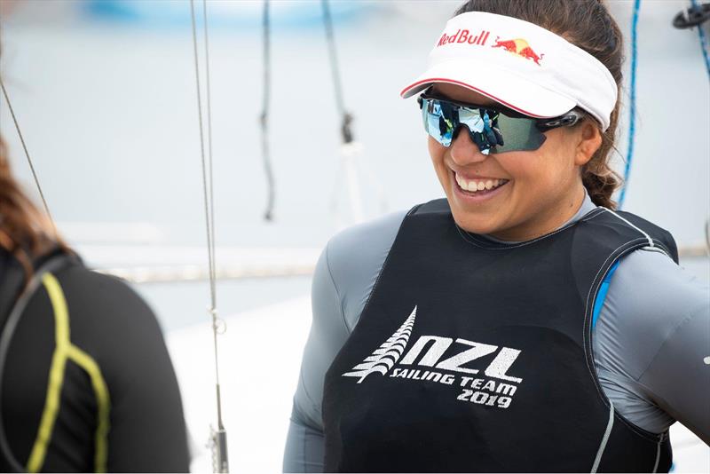  Alex Maloney- NZL - Day 7 - European 49er FX Championships  - Weymouth, May 19,  2019 photo copyright Lloyd Images taken at Weymouth & Portland Sailing Academy and featuring the 49er FX class