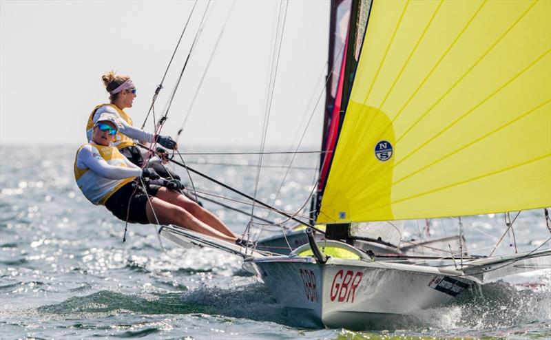 Charlotte Dobson and Saskia Tidey (GBR) - Ready Steady Tokyo, day 4 - photo © Jesus Renedo / Sailing Energy / World Sailing