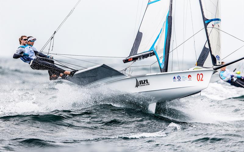Alex Maloney, Molly Meech (NZL) - 49erFX - Enoshima ,Round 1 of the 2020 World Cup Series - August 29, 2019 photo copyright Jesus Renedo / Sailing Energy / World Sailing taken at  and featuring the 49er FX class