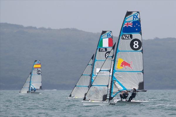 49erFX - Day 3 -  Hyundai 49er, 49erFX & Nacra 17 Oceania Championships, Auckland, New Zealand - photo © Matias Capizzano