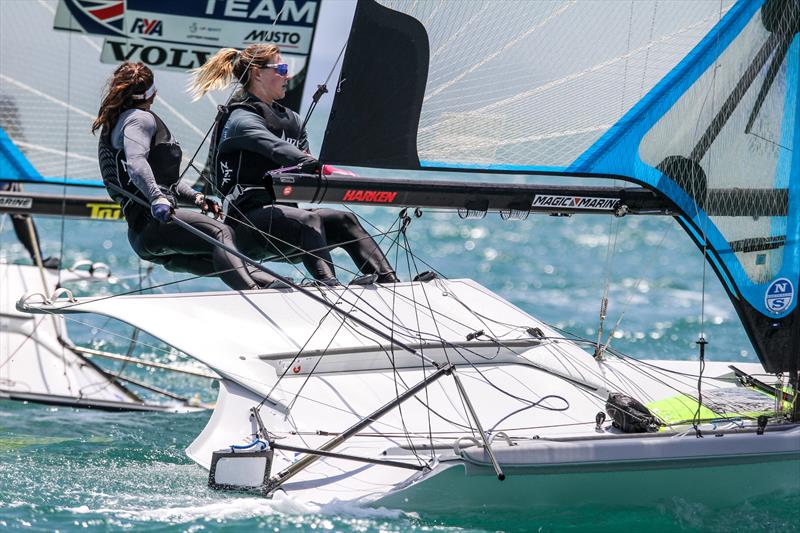 Alex Maloney and Molly Meech (NZL) - 49er FX - Hyundai Worlds - Day 2 , December 4, 2019, Auckland NZ - photo © Richard Gladwell / Sail-World.com