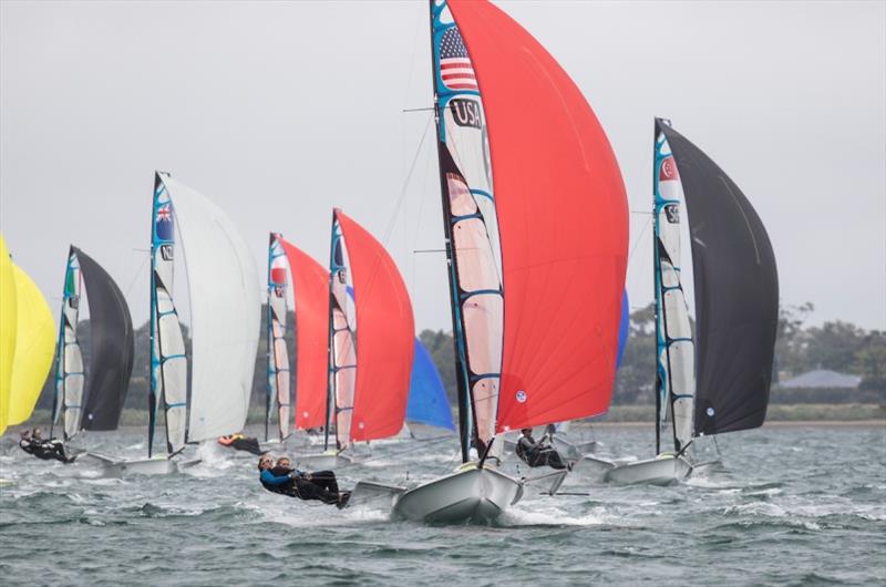 Paris Henken and Anna Tobias - 49er, 49er FX & Nacra 17 2020 World Championships, day 3 - photo © Adam Mustill