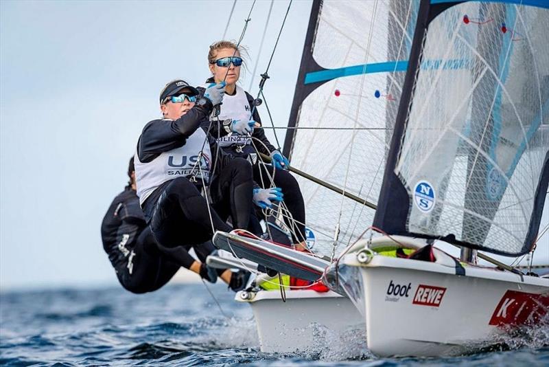 Steph Roble & Maggie Shea Kiel Week 2020 49erFX Silver Medalists - photo © Sascha Klahn