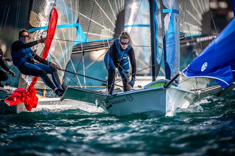 British Team at Forward WIP Europeans 2020 photo copyright Tobias Stoerkle taken at Union-Yacht-Club Attersee and featuring the 49er FX class