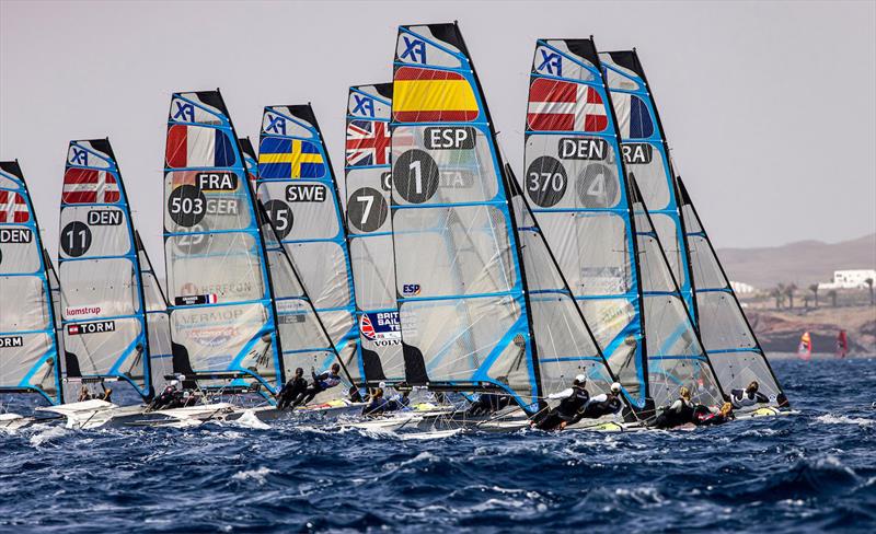 2021 Lanzarote International Regatta photo copyright Sailing Energy taken at  and featuring the 49er FX class