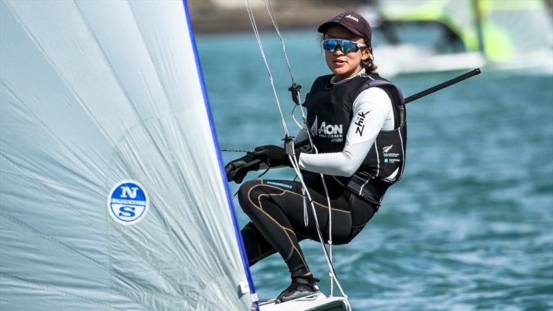 Oceanbridge NZL Sailing Regatta - Wakatere BC April 11, 2021 photo copyright Richard Gladwell / Sail-World.com / nz taken at Wakatere Boating Club and featuring the 49er FX class