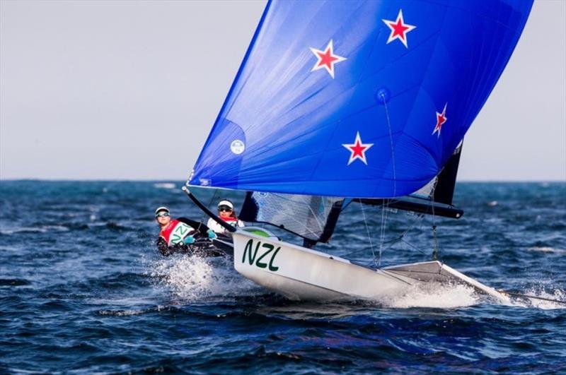 Alex Maloney and Molly Meech photo copyright World Sailing taken at  and featuring the 49er FX class