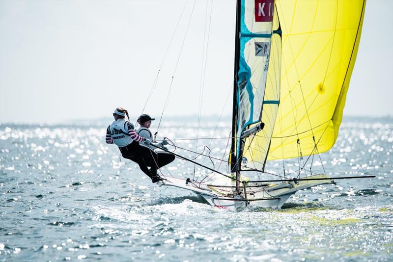 US Sailing Team - Skiff / Nacra World Championships  photo copyright US Sailing Team taken at Oman Sail and featuring the 49er FX class